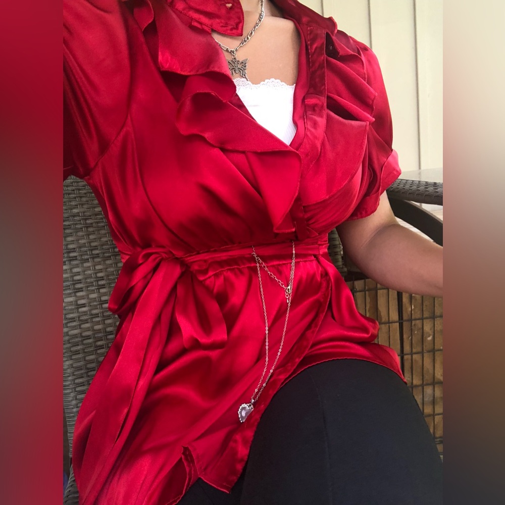 Heart Sally Red Blouse